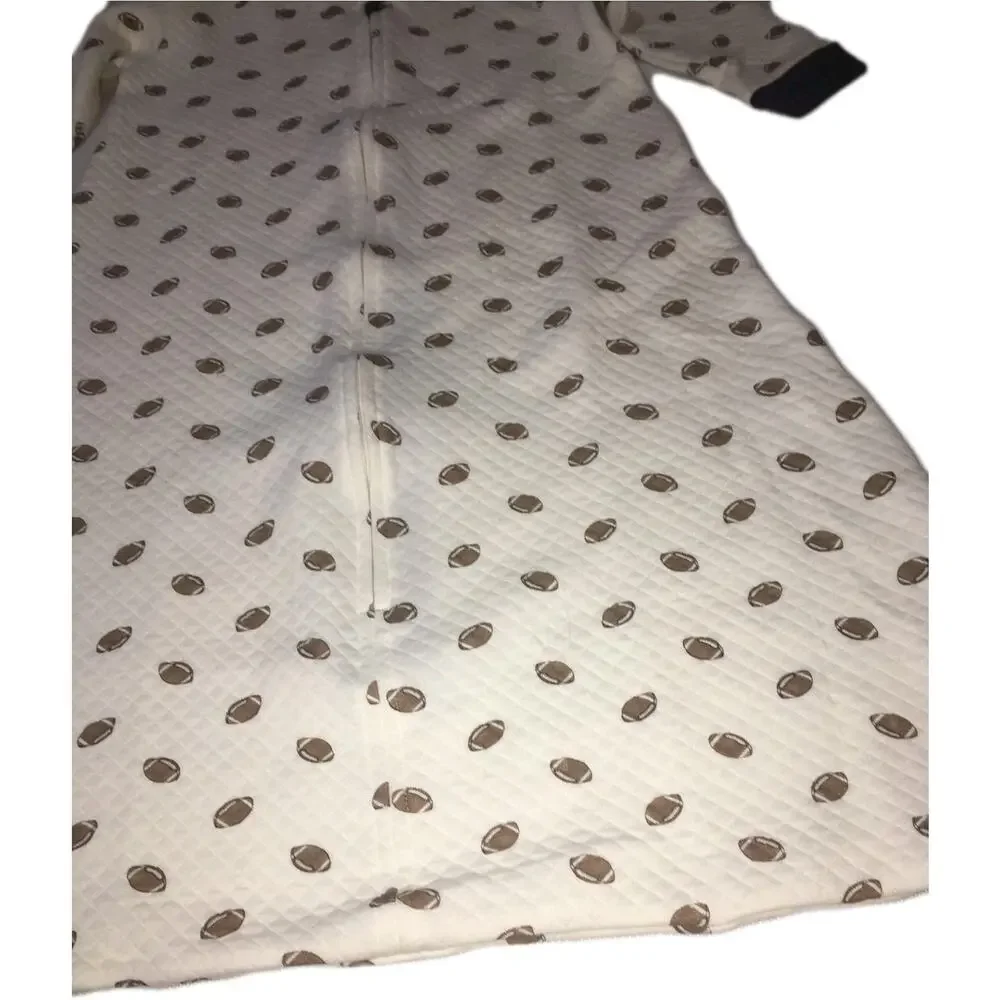 Humble Bebe Football Swaddle Baby Blanket Size Large 12–18M Soft Infant Wrap